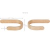 2 x Waveply Wood Curtain Holdbacks Plywood Drapery U Shaped