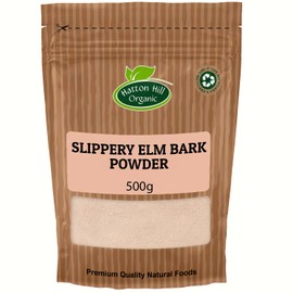 Hatton Hill Slippery Elm Bark Powder 500g by Hatton Hill | Eases Discomfort, Soothes Digestion & Upset Stomach, Helps Soothe The Throat and Coughing,