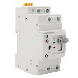 Dual Power Automatic Transfer Switch 2P 10A Millisecond Switching Generator Changeover Switch 220VAC