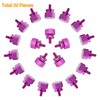 Powlankou 20 Pieces 6#-32 Computer Case Screws, Anodized Aluminum Thumbscrews,