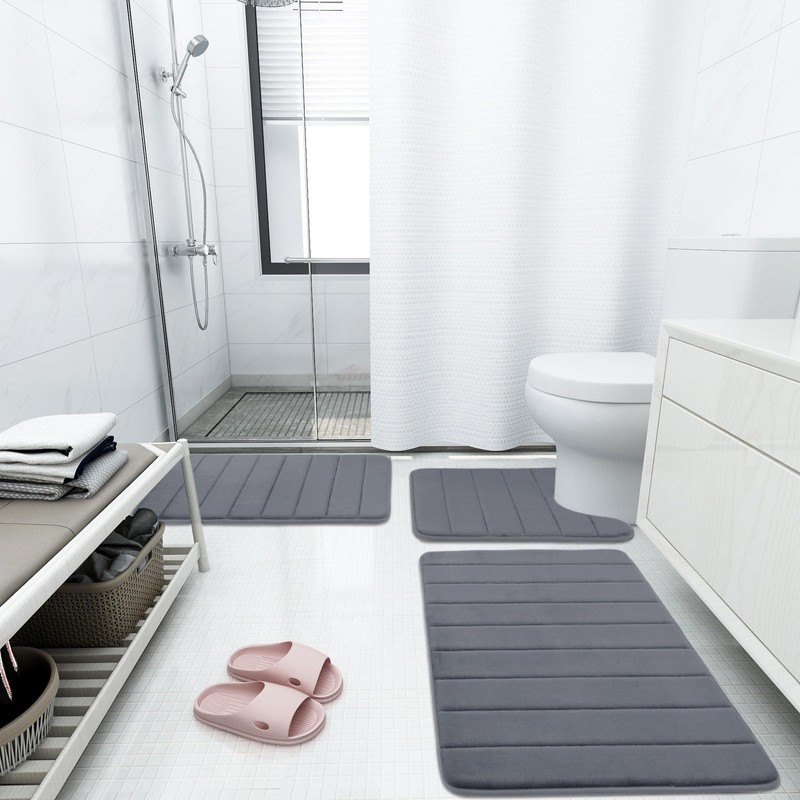 Buganda Memory Foam Bath Mat, 24" x 16", Ultra Soft