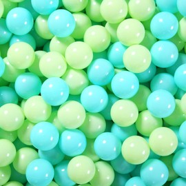 GUESVOT Pink Ball Pit Balls - Crush Proof Plastic Balls for Ball Pit Pack of 100pcs Set for Toddlers Ball Pool Playtent Tunnels with Reusable Storage Bag - 2.16 Inch(Pear Pink+Transparent)