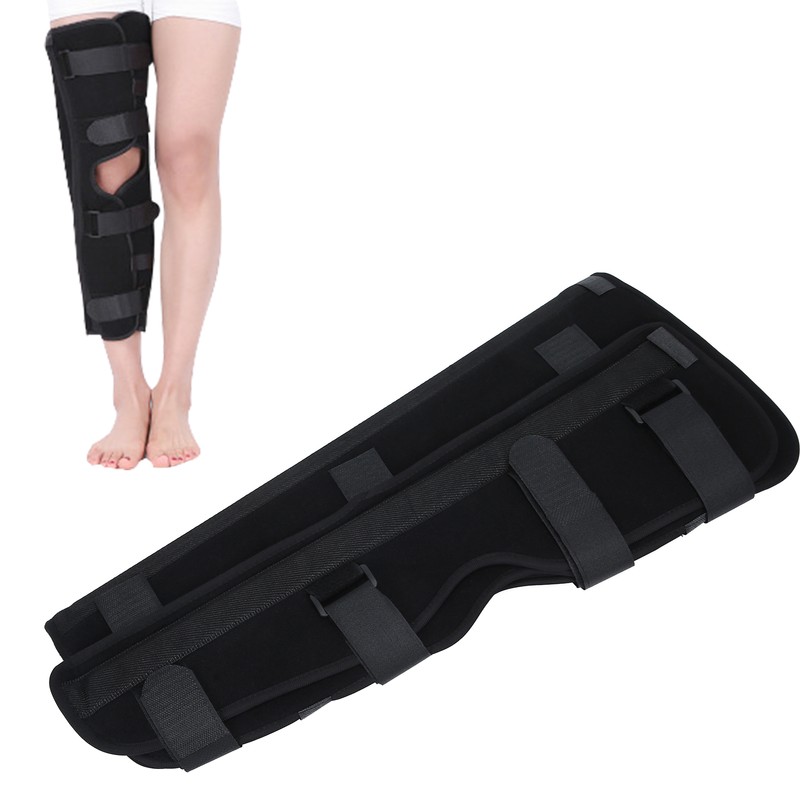 Knee Brace Adjustable Postoperation Fracture Sprain Knee Splint Immobilizer SupportL
