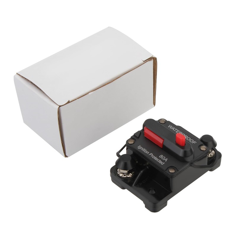 Twilight Garage 80 Amp Car Circuit Breaker with Manual Reset