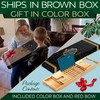 SereneLife Premium Bathtub Tray Caddy with Gift Box and Bow