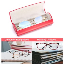 Vemiss Hard Shell Glasses Case, Portable Protective Eyeglasses for Men Women