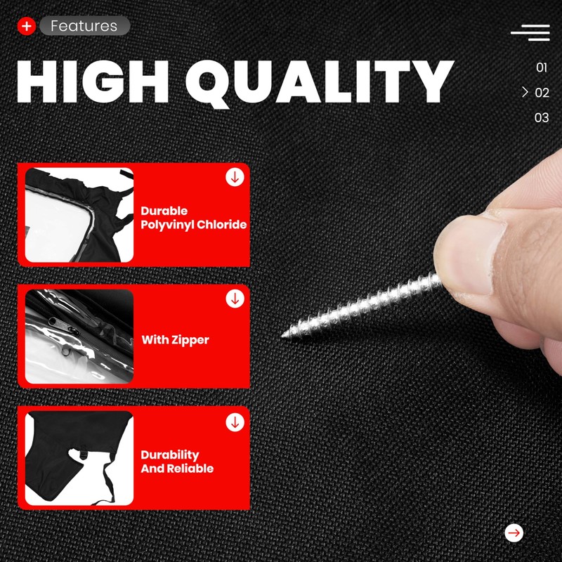 BALOCEO UTV Soft Rear Window Compatible with 2014-2025 Honda Pioneer