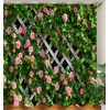 JOOCAR Design Shower Curtain, Rustic Decor Rosemary Roses Flower on
