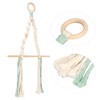 Macrame Paper Towel Holder Wall Mounted Hanger Cotton Rope Synthetic