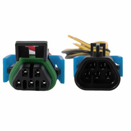 PARSUPPRO 5-Pin/Wire Male and Female Sealed Headlight Assembly Pigtail Plug Wiring Harness Connector Set for GM Pontiac G6 Replace 15306275 13531427