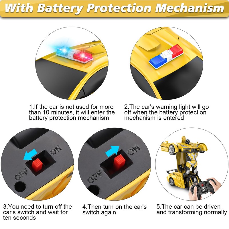 Febyhim Remote Control Car for Boys 4-7, 2.4GHz RC Car