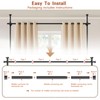 Room Divider No Drilling Curtain Rod Wall Divider for Room