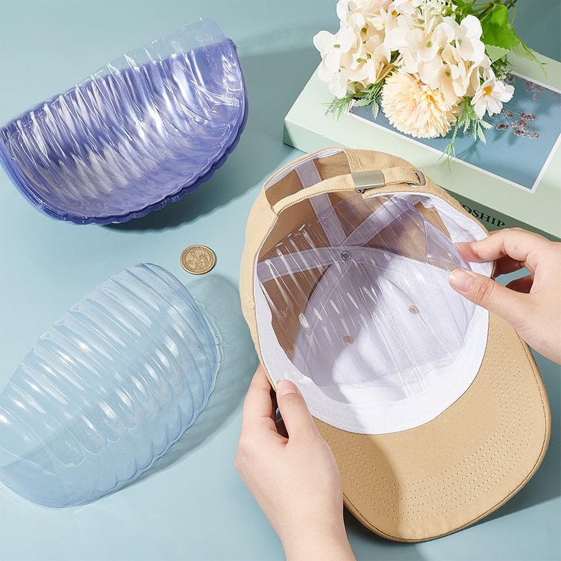 FINGERINSPIRE 24pcs Hat Support Pad Holder Clear Plastic Cap Insert
