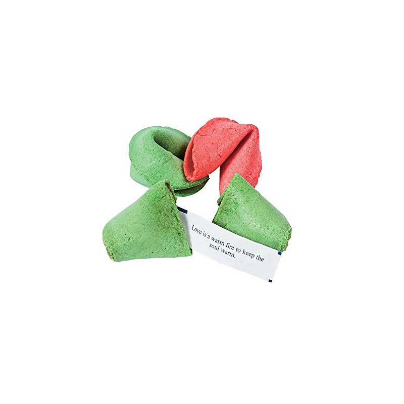 Christmas Fortune Cookies (50 pieces) Holiday Treats and Stocking Stuffers
