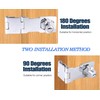 Litensh Hasp Lock Padlock Gate Bolt Door Bolt Lock with