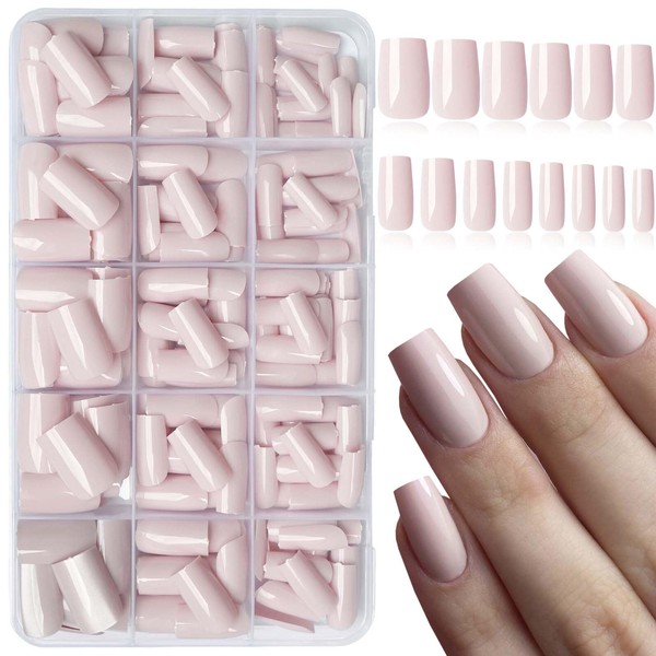 LoveOurHome 316pc Square Press on Nails Medium Fake Nails with