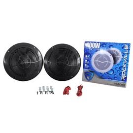 Rockville Pair Rockville RMC80B 8" 800 Watt Waterproof Marine Boat Speakers 2-Way Black