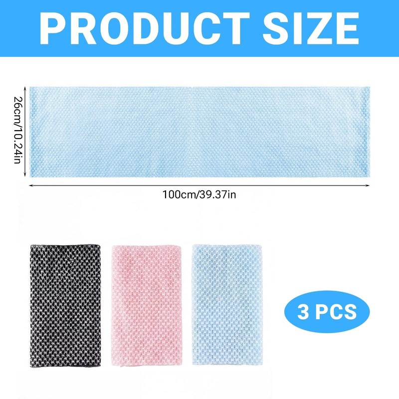 3PCS Japanese Exfoliating Shower Towel, Exfoliating Cloth