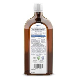 OSAVI Osavi Norwegian Cod Liver Oil 1000 mg Omega 3 – 500 ml | Lemon-Mint Flavor | DHA & EPA for Heart, Brain & Vision Health | Supports Immune Function | Sourced from Wild Atlantic Cod