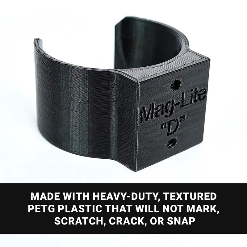 Spartan Mounts Heavy-Duty Flashlight Mount Compatible with MagLite D-Size |