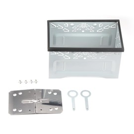 GEARCELL Double DIN Car Stereo Cage, Double DIN Cage Metal for Car Radio, Double DIN Installation Slot, Car Stereo Radio Mounting Frame with Fitting Kit, for Most Double DIN 2 DIN Car Audio