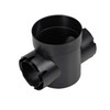 NDS 201 Round Spee-D Catch Basin Drain, 2 Outlets, Connects