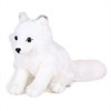 Carolata Arctic Fox Plush Toy (Sitting Series/Gentle Texture), Realistic Fox,