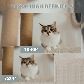 XCOUI Security Camera Wall Clock, 1080P HD Nanny Cam with Motion Detection, 8.7in Clock Cameras No WiFi Required, No Audio