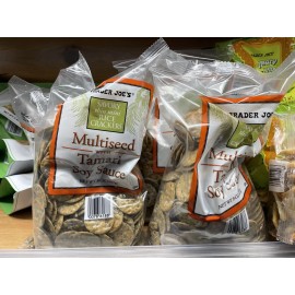 Trader Joe's 2 Pack Trader Joe's Multiseed with Tamari Soy Sauce Mini Rice Crackers 8 oz Each