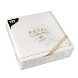 Papstar – 50 Serviettes ROYAL Collection 1/4-fold 40 cm x 40 cm Grief, 86548