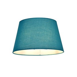 Loxton Lighting Cotton Drum Shade â Teal Blue, 10 inch (PMCD10TB)