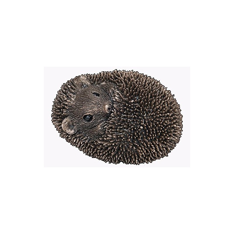 Frith Sculpture Cold Cast Bronze Baby Hedgehog Asleep Statue Ornament