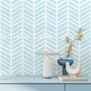 VEELIKE Blue Stripe Geometric Peel and Stick Wallpaper Blue and