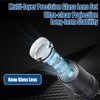 SWTHM 2Pcs Motorcycle Projector Lights for Angel Wing Logo, Universal
