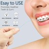 840D Fluffy Floss Threaders,Deep Clean Dental Floss for Braces, Bridges,