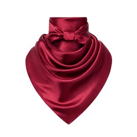 Men's Denim Square Scarf - 35" Large Solid Color Neck Scarf, Gift Packed