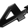 DNA Motoring EM-L-4X4-T2-BK Metal Emblem