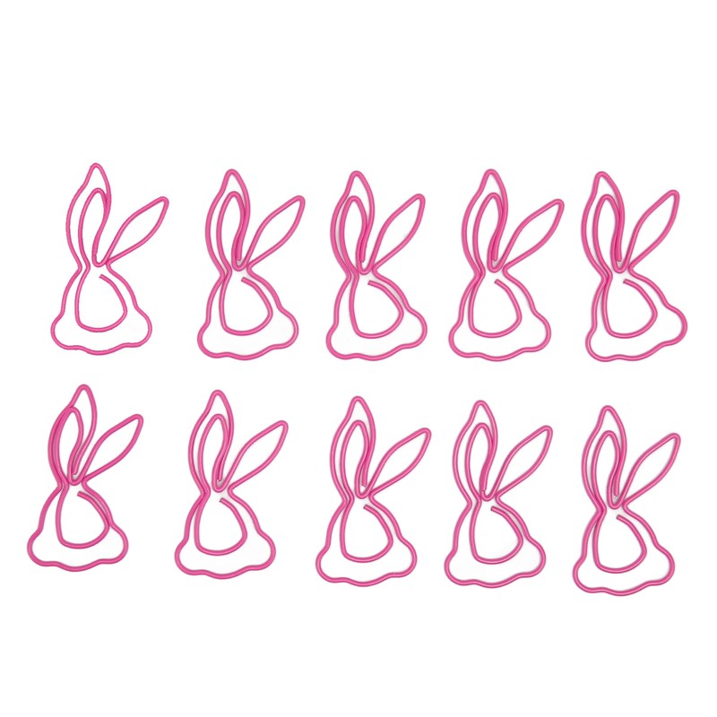 100Pcs Kids Paper Clips Bunny Style Strong Metal Exquisite Color