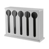 Utensil Dispenser,5 Compartment Stainless Steel Cutlery Organizer,Forks Spoons Dispenser,Plastic Silverware