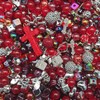 Acrylic Beads Mix(16mm)-Beading making-Bead Assortmens-DIY:_Burgundy_150ml