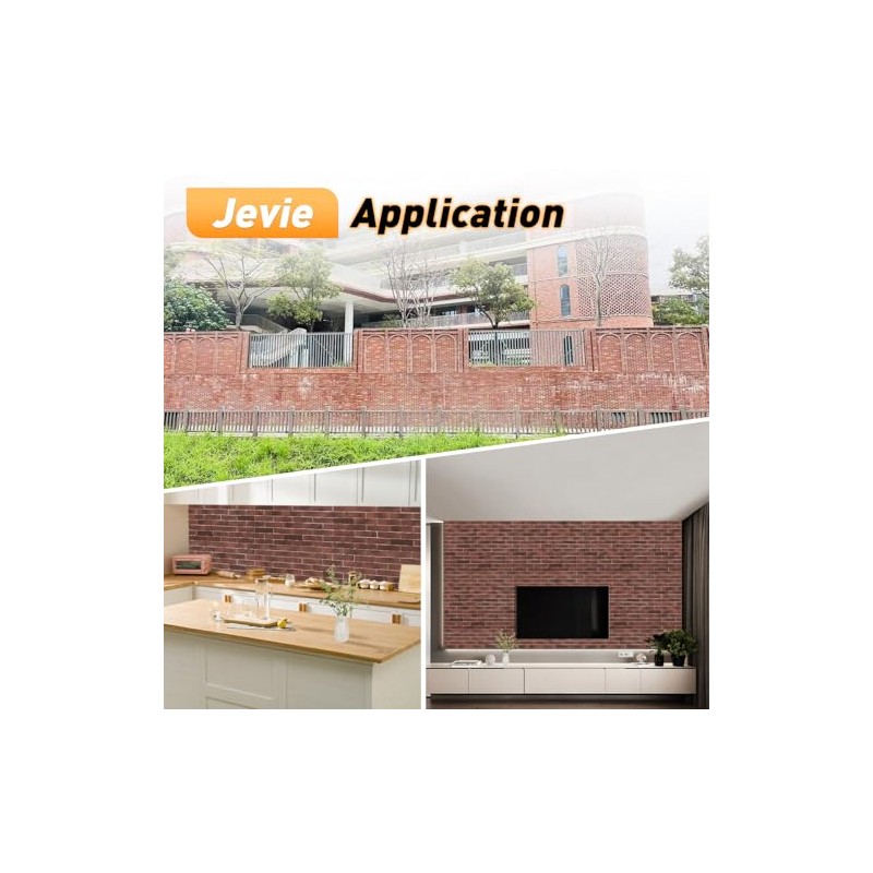 Thin Brick Veneer, 8.5" x 2.3“ Faux Brick, Wall Tile