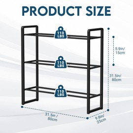 3 Tier Dumbbell Rack, 330 lb Capacity Weight Rack for Home Gym, Stand Only