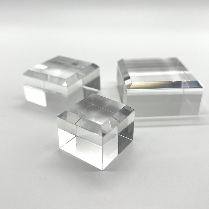 Tsukushi Science Acrylic Block Chamfer 30x30x25mm 5pcs Acrylic Base Acrylic