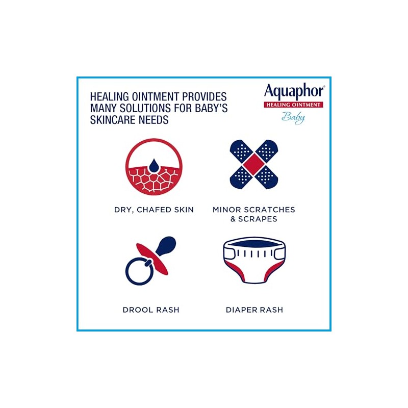 Aquaphor Baby Healing Ointment, Advanced Therapy for Chapped Cheeks and