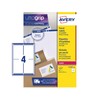 Avery Printable, Customisable Address Mailing Labels, Laser Printers, 4 Labels