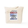 CafePress AREA 51 Tote Bag Reusable Natural Beige Canvas Shopping