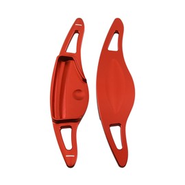 Aluminum Car Steering Wheel Shift Paddle Extension Stickers for Hyundai Santa Fe/Santa Fe HEV 2024-2025, Palisade 2026(red)