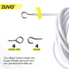 Zuvo Curtain Wire with Hooks and Eyes - Extra Strong