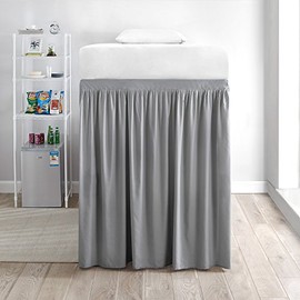 Extended Bed Skirt Twin XL (3 Panel Set) - Alloy