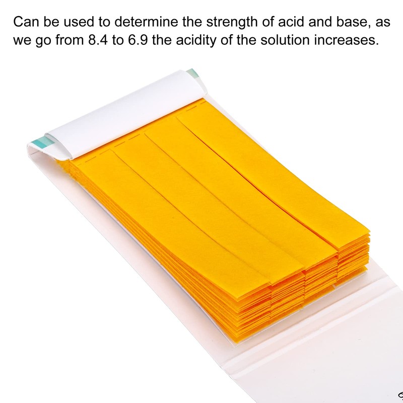PATIKIL 4pcs PH Test Strips 6.9-8.4, 80 Indicator Papers, Litmus